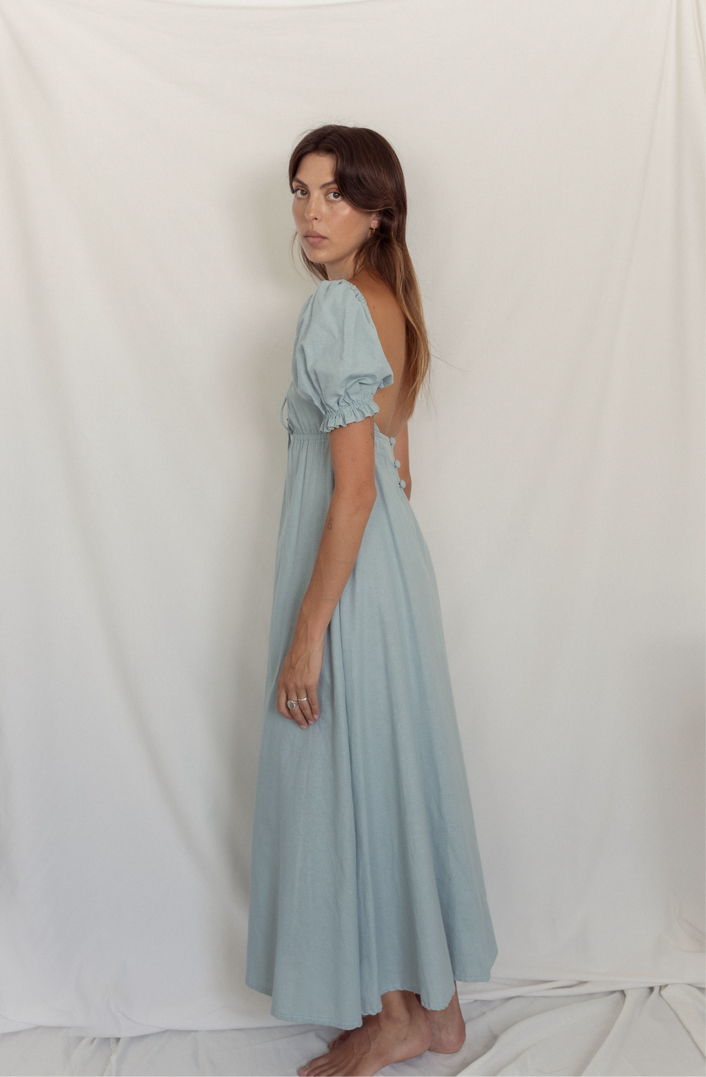 Saidy maxi dress - dusty blue