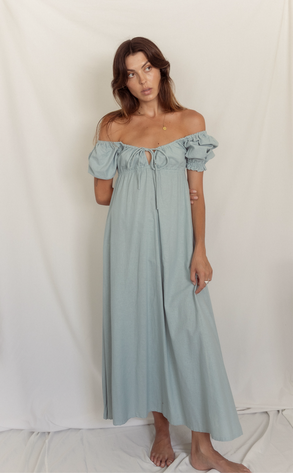 Saidy maxi dress - dusty blue