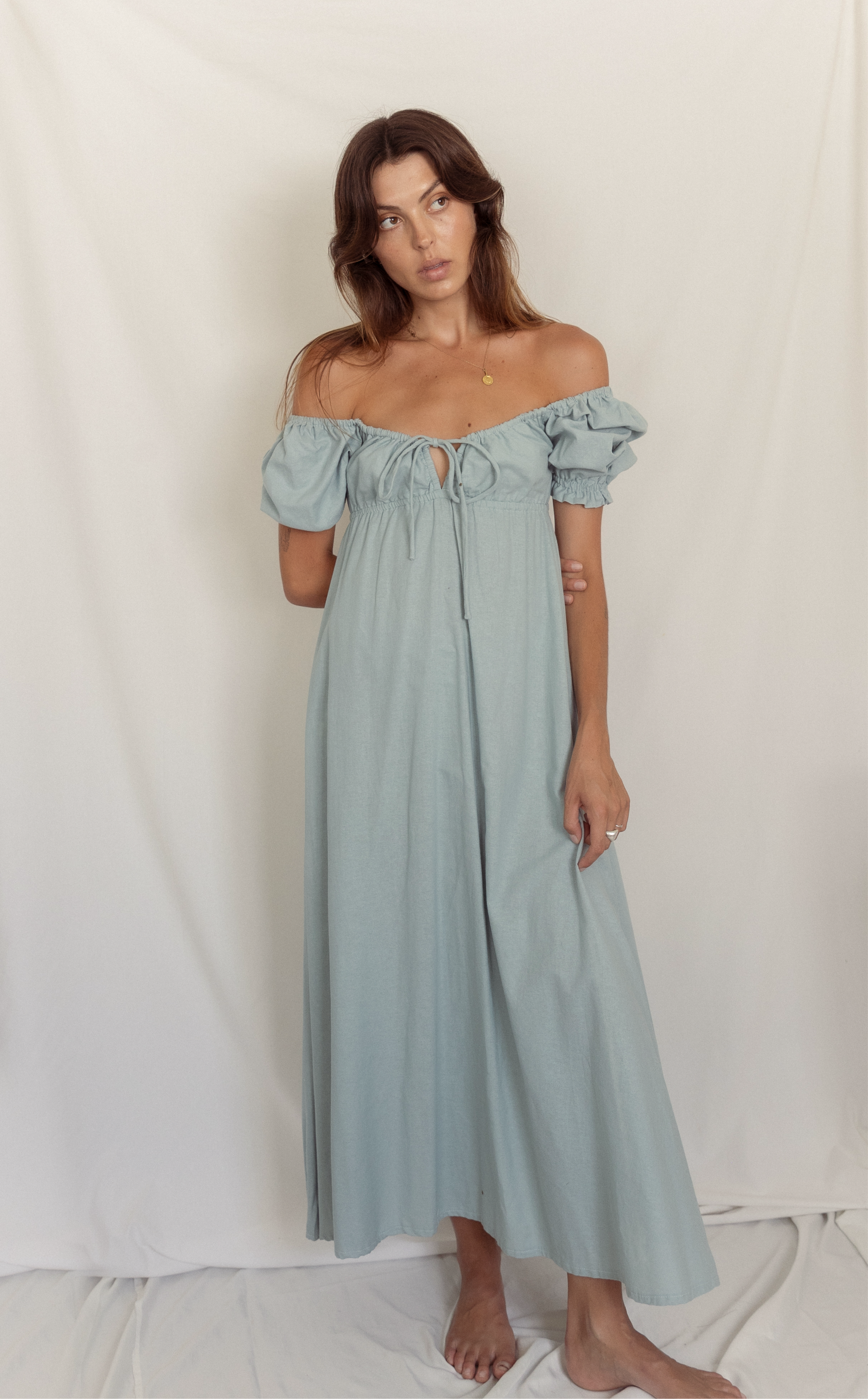 Saidy maxi dress - dusty blue