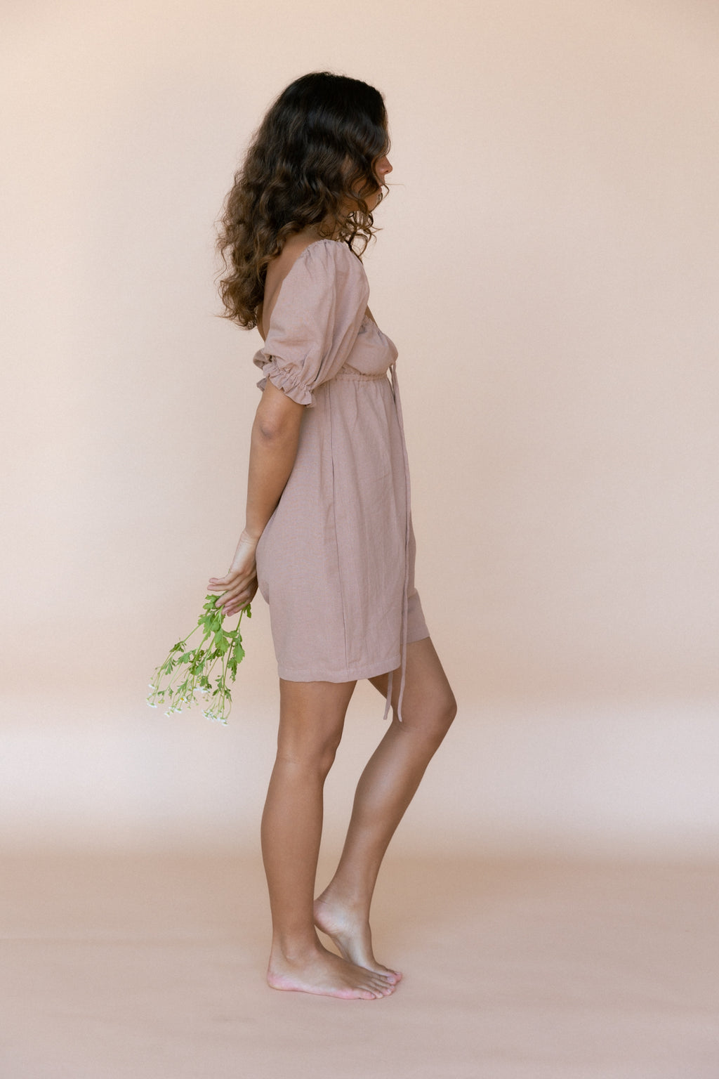 Saidy Mini Playsuit - Mocha