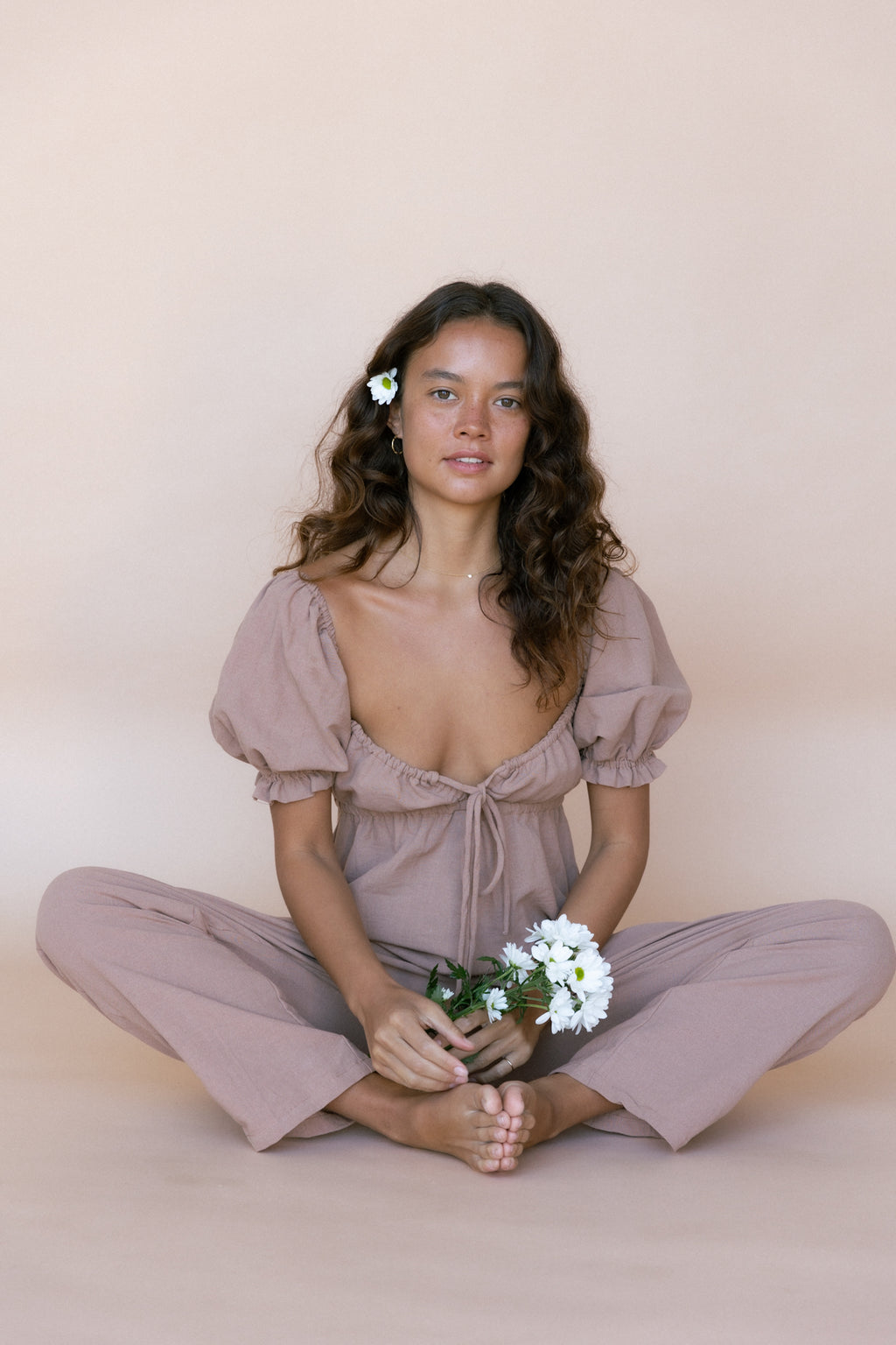 Saidy Maxi Playsuit - Mocha
