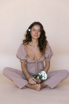 Saidy Maxi Playsuit - Mocha