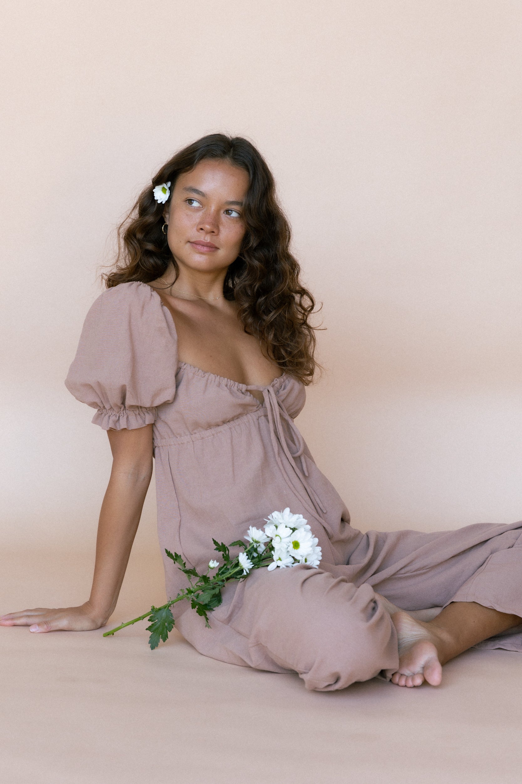 Saidy Maxi Playsuit - Mocha