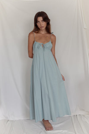 Saidy summer maxi - Dusty blue