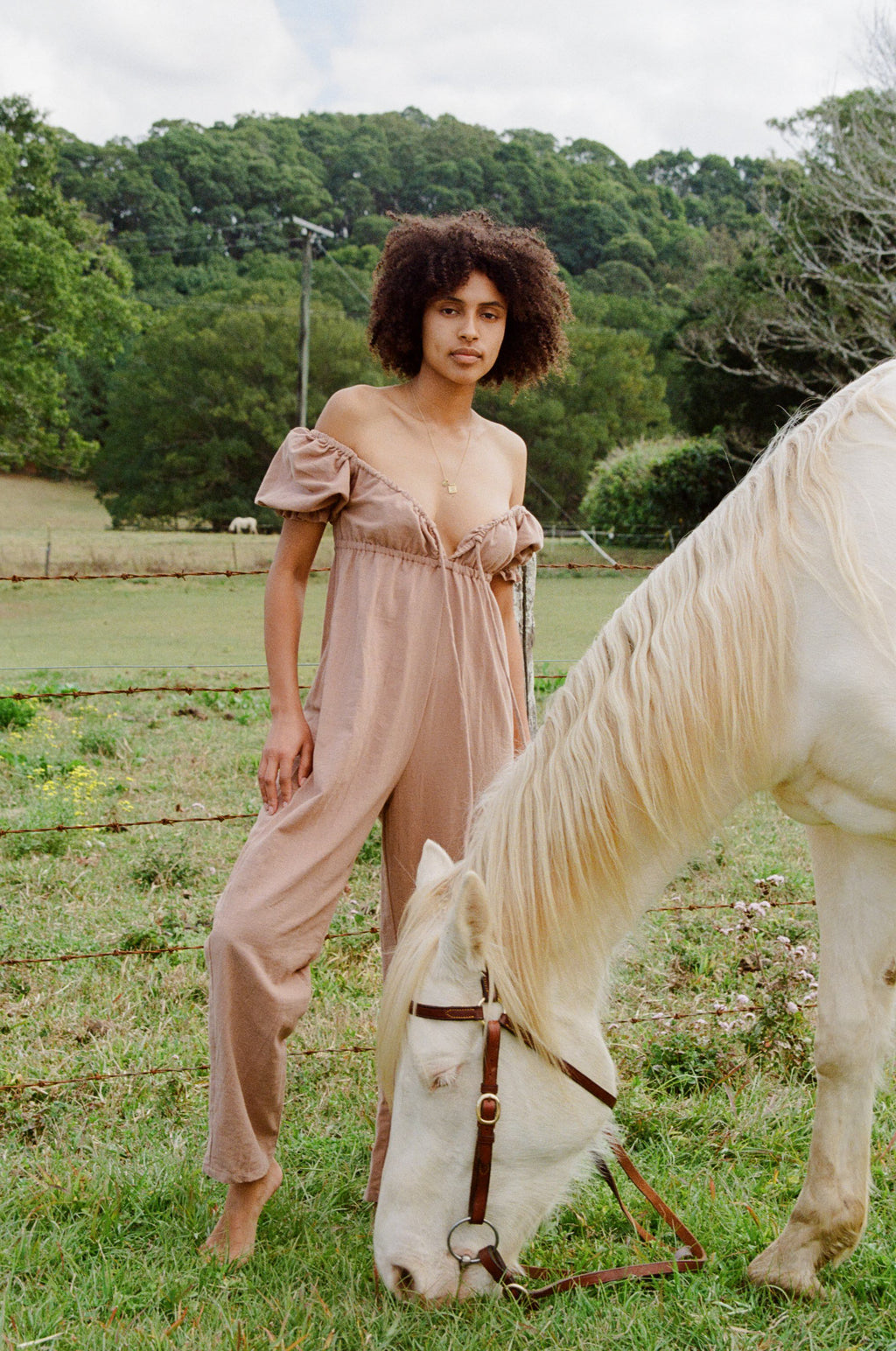 Saidy Maxi Playsuit - Mocha