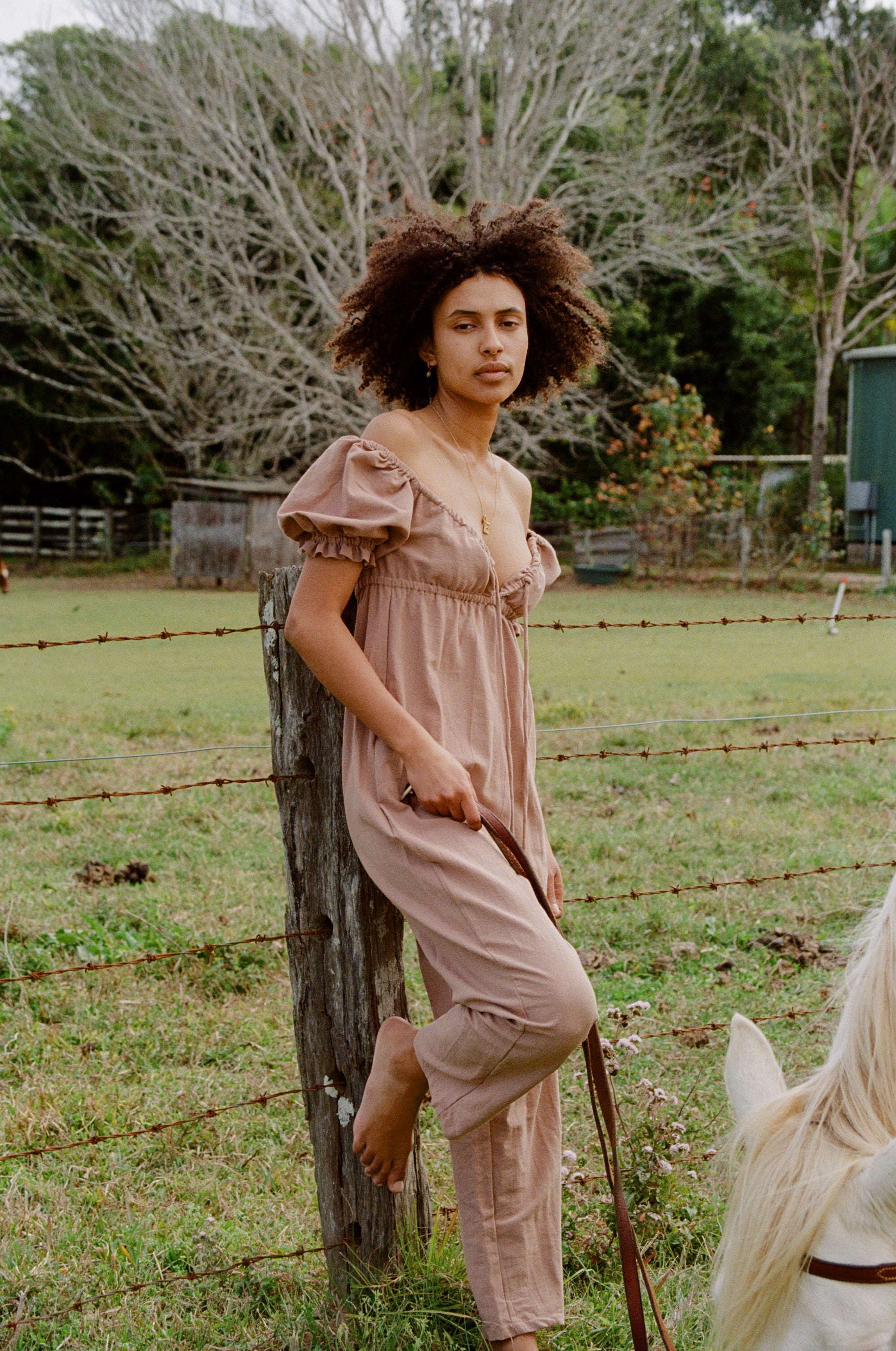 Saidy Maxi Playsuit - Mocha