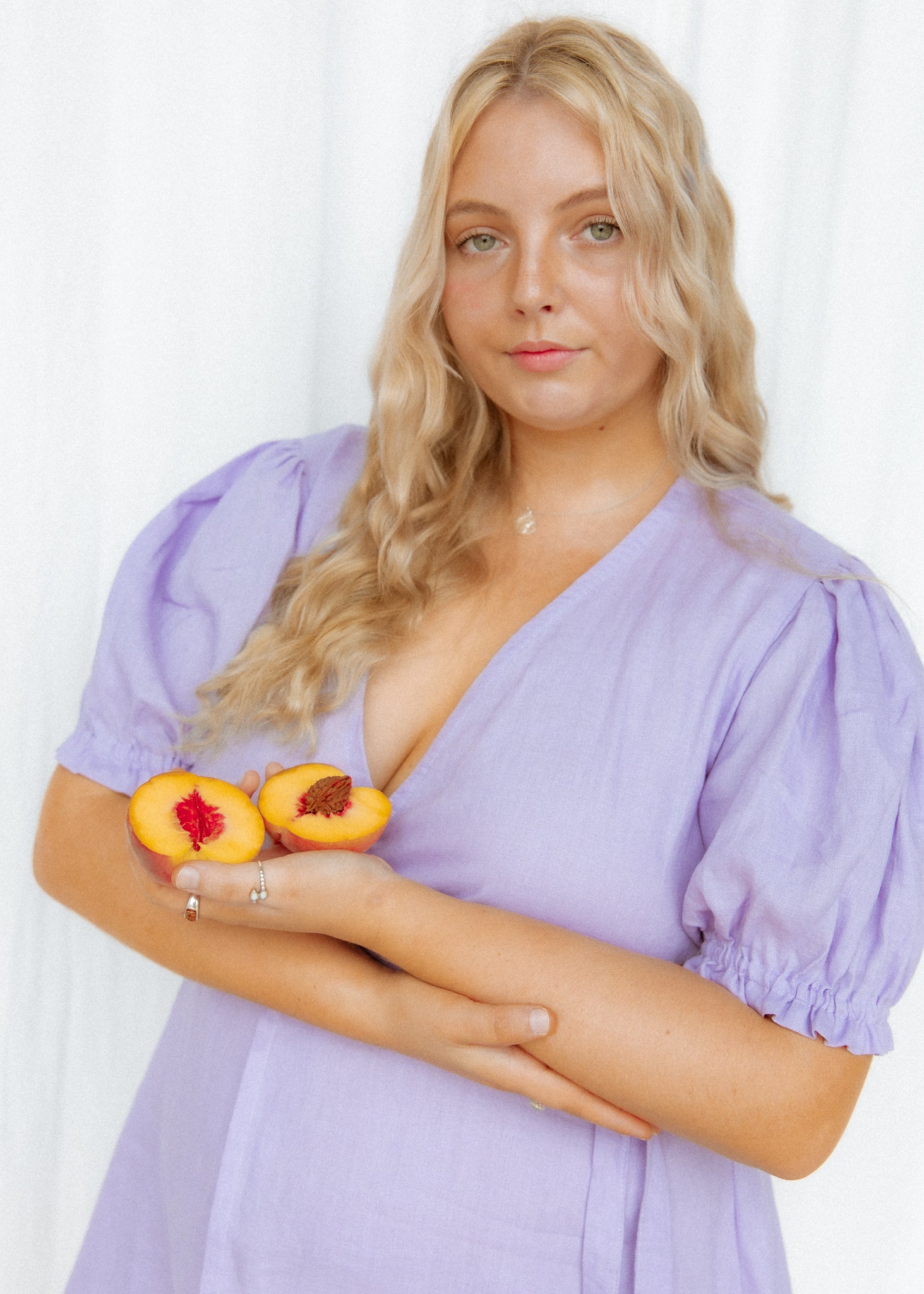 Seedling Wrap Dress - Soft Violet