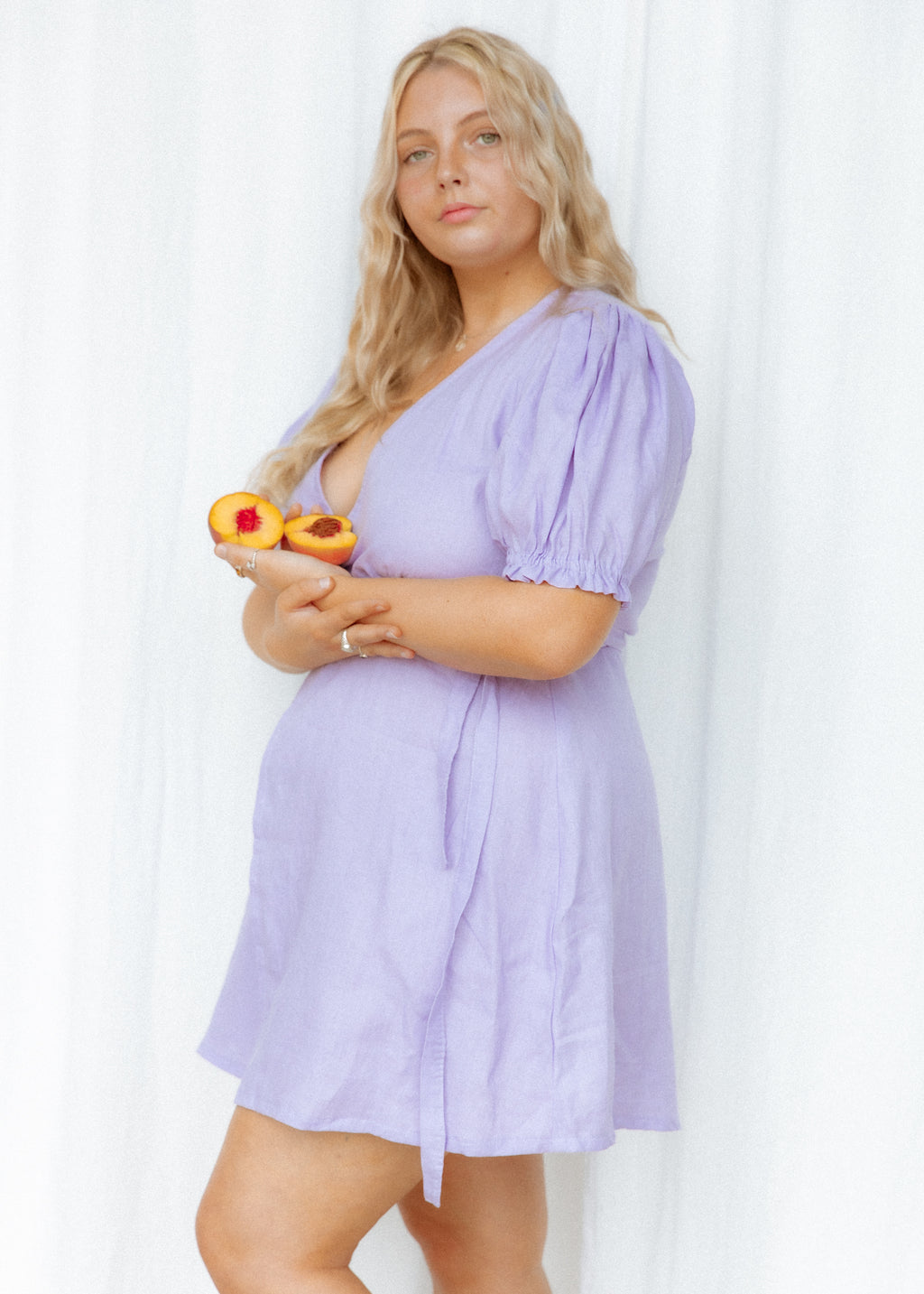 Seedling Wrap Dress - Soft Violet