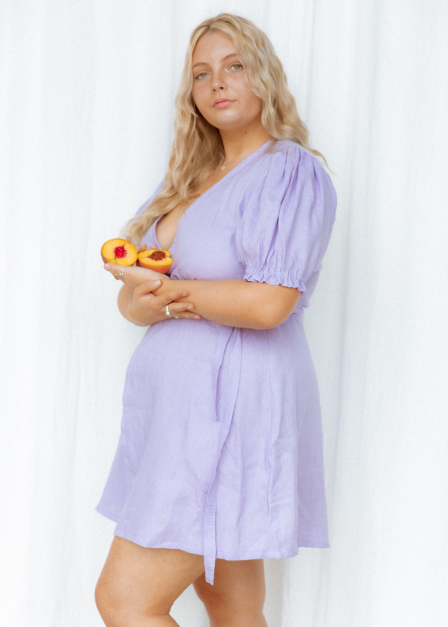 Seedling Wrap Dress - Soft Violet